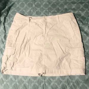 St Johns Bay Cargo Skort Knee Length A-Line White